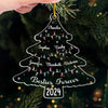 May All Your Days Be Merry And Bright - Bestie Personalized Custom Ornament - Acrylic Custom Shaped - Christmas Gift For Best Friends, BFF, Sisters