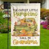 The Cutest Little Pumpkins - Family Personalized Custom Flag - Gift For Mom, Grandma