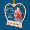 You're The Best Thing I've Ever Found - Couple Personalized Custom Ornament - Acrylic Custom Shaped - Christmas Gift For Husband Wife, Anniversary