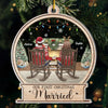 Our First December To Remember - Couple Personalized Custom Ornament - Acrylic Custom Shaped - Christmas Gift For Husband Wife, Anniversary, First Christmas