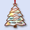 Family Brings Warmth To Christmas - Family Personalized Custom Hologram Ornament - Christmas Gift For Family Members
