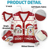 Wishing You A Furry Merry Christmas - Dog & Cat Personalized Custom Ugly Christmas Cardigan - Christmas Gift For Pet Owners, Pet Lovers
