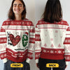 Warm Sweaters And Grandma's Love Make The Perfect Pair - Family Personalized Custom Ugly Sweatshirt - Unisex Wool Jumper - Christmas Gift For Grandma