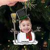 Custom Photo Our Pride And Christmas Joy - Family Personalized Custom Ornament - Acrylic Custom Shaped - Christmas Gift For Baby Kids, Newborn Baby