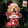 Custom Photo The Best Gift Under The Tree Is My Adorable Fur Baby - Dog & Cat Personalized Custom Ornament - Acrylic Custom Shaped - Christmas Gift For Pet Owners, Pet Lovers