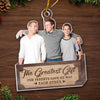 Custom Photo There Is No Greater Gift Than Brothers - Family Personalized Custom Ornament - Acrylic Custom Shaped - Christmas Gift For Family Members, Siblings, Brothers, Sisters