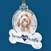 Custom Photo Forever In Our Hearts - Memorial Personalized Custom Ornament - Acrylic Custom Shaped - Sympathy Gift, Christmas Gift For Pet Owners, Pet Lovers