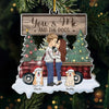 Warm Wishes To You And Your Beloved Furry Family - Couple Personalized Custom Ornament - Acrylic Custom Shaped - Christmas Gift For Husband Wife, Anniversary, Pet Owners, Pet Lovers
