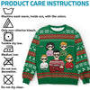 The Holidays Are A Time For Family - Family Personalized Custom Ugly Sweatshirt - Unisex Wool Jumper - Christmas Gift For Family Members
