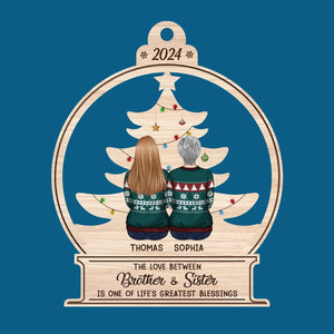 The Greatest Gift Our Parents Gave Us - Family Personalized Custom Ornament - Wood Custom Shaped - Christmas Gift For Family Members, Siblings, Brothers, Sisters