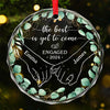 Life Is Better When We Grow Old Together - Couple Personalized Custom Circle Glass Ornament - Christmas Gift For Husband Wife, Anniversary