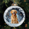 Custom Photo Santa Paws Is Coming To Town - Dog & Cat Personalized Custom Ornament - Acrylic Custom Shaped - Christmas Gift For Pet Owners, Pet Lovers