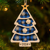 Love Is The True Spirit Of Christmas - Family Personalized Custom Ornament - Wood Custom Shaped - Christmas Gift For Family Members