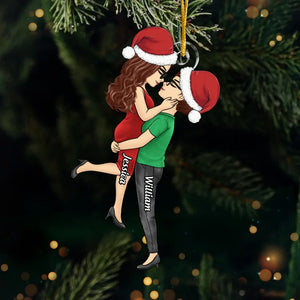 C'est joyeux quand on est ensemble - Ornement personnalisé pour couple - Forme personnalisée en acrylique - Cadeau de Noël pour mari et femme, anniversaire, LGBTQ+