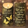 This Light Symbolizes A Love That Never Fades - Memorial Personalized Custom LED Candle - Sympathy Gift, Christmas Gift For Family Members