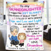 I Love That You're My Grandma - Family Personalized Custom Blanket - Christmas Gift For Grandma, Grandpa, Grandkids