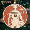 Play With Heart - Personalized Custom Ornament - Wood Custom Shaped - Christmas Gift For Sport Lovers, Sport Players