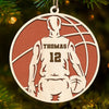 Play With Heart - Personalized Custom Ornament - Wood Custom Shaped - Christmas Gift For Sport Lovers, Sport Players