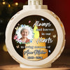 Custom Photo A Silent Thought, A Quiet Prayer - Memorial Personalized Custom Candlelight Lantern Ornament - Sympathy Gift, Christmas Gift For Family Members