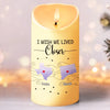Let The Warmth Of Light Fill Your Heart - Bestie Personalized Custom LED Candle - Christmas Gift For Best Friends, BFF, Sisters