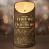 Love Is A Flame That Never Goes Out - Couple Personalized Custom LED Candle - New Arrival, Christmas Gift For Husband Wife, Anniversary AMZ