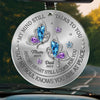 My Mind Still Talks To You But My Soul Knows You Are At Peace - Memorial Personalized Custom Car Ornament - Acrylic Custom Shaped - Sympathy Gift For Family Members