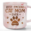 My Furever Friend - Dog & Cat Personalized Custom Marble Mug - Christmas Gift For Pet Owners, Pet Lovers