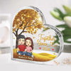 Love Is Best Shared As A Couple
- Couple Personalized Custom Heart Shaped Acrylic Plaque - Christmas Gift For Husband Wife, Anniversary