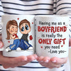 Your Good Fortune Is Being With Me - Couple Personalized Custom Mug - Christmas Gift For Husband Wife, Anniversary