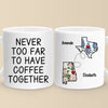 Distance Only Makes Our Friendship Grow Stronger - Bestie Personalized Custom Mug - Christmas Gift For Best Friends, BFF, Sisters
