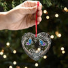 A Life Well-Lived Is A Life Remembered - Memorial Personalized Custom Heart Glass Ornament - Sympathy Gift For Family Members