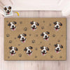 Custom Photo Little Paws, Big Dreams - Dog & Cat Personalized Custom Home Decor Decorative Mat - House Warming Gift For Pet Owners, Pet Lovers