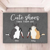 Cats Are The True Rulers Of The Household - Cat Personalized Custom Home Decor Decorative Mat - House Warming Gift For Pet Owners, Pet Lovers