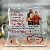 Our Love Grows Stronger With Time - Couple Personalized Custom Puzzle Shaped Acrylic Plaque - Gift For Husband Wife, Anniversary
