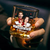 Custom Photo It Started With A Message - Couple Personalized Custom Whiskey Glass - Gift For Husband Wife, Anniversary