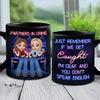 Forever Your Ride Or Die - Bestie Personalized Custom Black Mug - Gift For Best Friends, BFF, Sisters