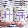 Through Generations, Love Is The Thread That Binds Us - Family Personalized Custom 3D Inflated Effect Printed Mug - Gift For Mom, Grandma