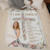 Custom Photo I Am A Child Of God Self-Love - Affirmation Personalized Custom Blanket - Gift For Yourself