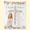 Custom Photo I Am A Child Of God Self-Love - Affirmation Personalized Custom Blanket - Gift For Yourself