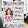 Every Day God Thinks Of You Self-Love Affirmations - Friend Personalized Custom Blanket - Gift For Best Friends, Family Members, Coworkers, Yourself
