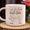 Far Apart, But Close At Heart - Bestie Personalized Custom Marble Mug - Gift For Best Friends, BFF, Sisters