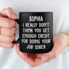 All Smiles With My Work Buddies - Coworker Personalized Custom Black Mug - Gift For Coworkers, Work Friends, Colleagues