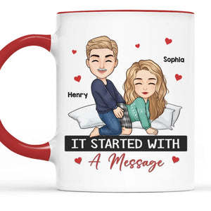 You're My Favorite - Couple Personalized Custom Accent Mug - Christmas Gift For Husband Wife, Anniversary
