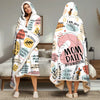 I Am An Amazing Mom, Mom Daily Affirmations - Family Personalized Custom Snuggle Blanket, Hoodie Blanket - Gift For Mom, Yourself