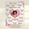 Custom Photo A New Creation Of God Self-Love - Affirmation Personalized Custom Rectangle Shaped Acrylic Plaque - Gift For Yourself