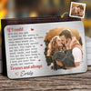 Custom Photo Forever And Always Starts Here - Couple Personalized Custom Aluminum Wallet Card - Gift For Husband Wife, Anniversary