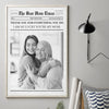 Custom Photo Forever Grateful For Your Endless Love - Family Personalized Custom Vertical Poster - Gift For Mom