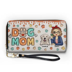 Life Is Better With A Loyal Companion - Dog & Cat Personalized Custom 3D Inflated Effect Printed Leather Long Wallet - Gift For Pet Owners, Pet Lovers