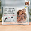 Photo personnalisée « Tu es mon pingouin » – Plaque rectangulaire en acrylique personnalisée pour couple – Cadeau pour mari et femme, anniversaire