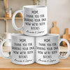 Thank You For Sharing Your DNA - Family Personalized Custom Mug - Gift For Mom, Grandma